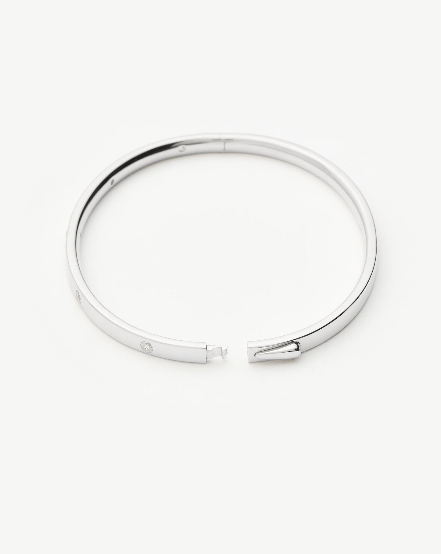 Interstellar Hinged Bangle | Sterling Silver/Cubic Zirconia Bracelets Missoma