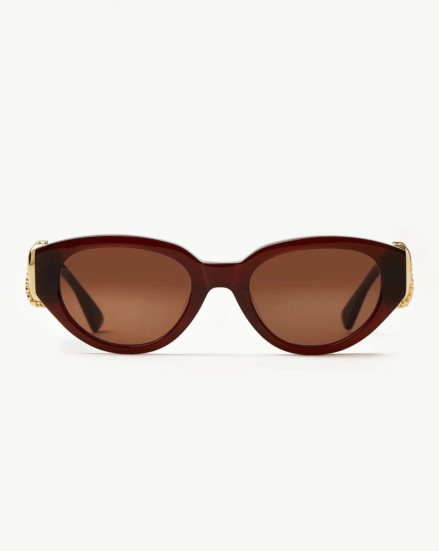 Jimmy Fairly Melissa Cat-Eye Sunglasses | Gold Plated/Brown Accessories Missoma