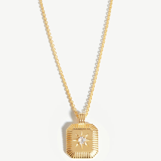 June Birthstone Pendant Necklace | 18ct Gold Vermeil/Rainbow Moonstone Necklaces Missoma