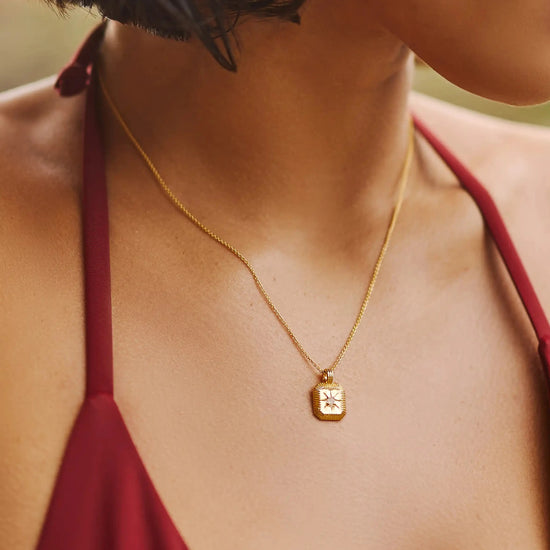 June Birthstone Pendant Necklace | 18ct Gold Vermeil/Rainbow Moonstone Necklaces Missoma