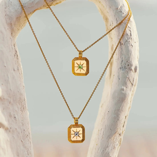 June Birthstone Pendant Necklace | 18ct Gold Vermeil/Rainbow Moonstone Necklaces Missoma