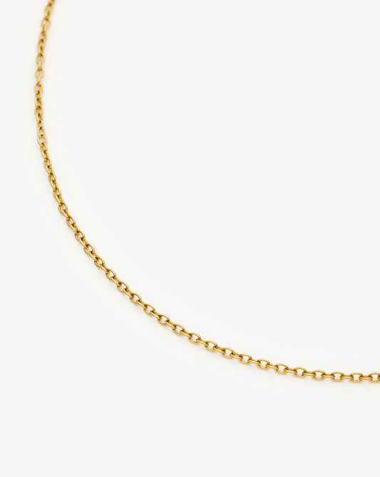 Long Trace Chain Necklace | 18ct Gold Plated Necklaces Missoma