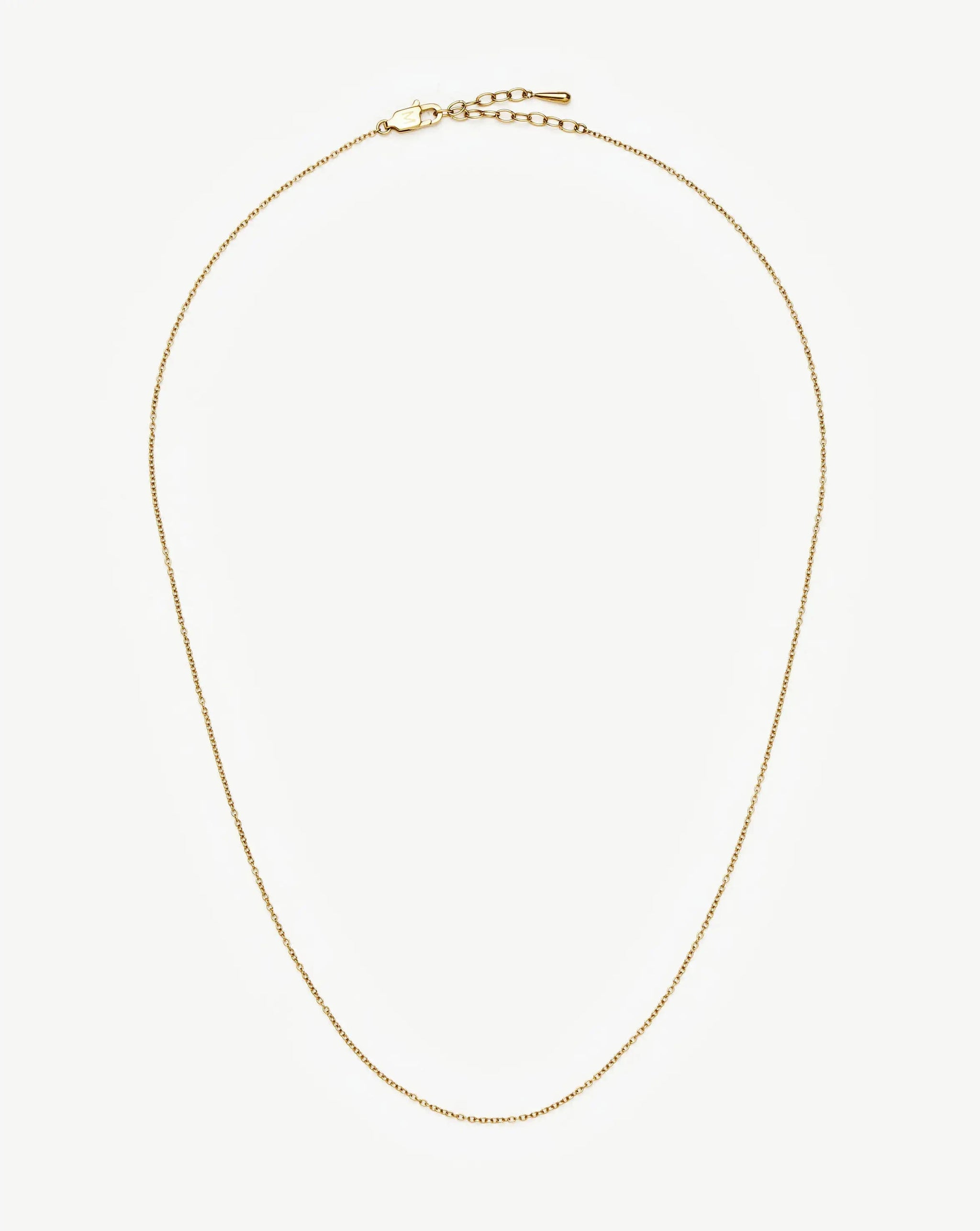 Long Trace Chain Necklace | 18ct Gold Plated Necklaces Missoma