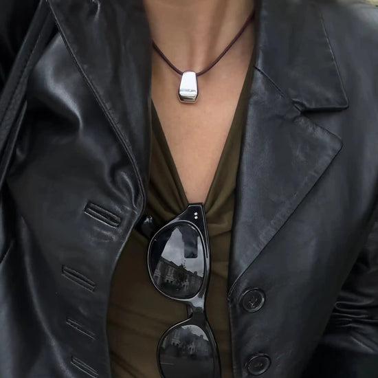 Lucy Williams Arco Cord Necklace | Silver Plated Necklaces Missoma