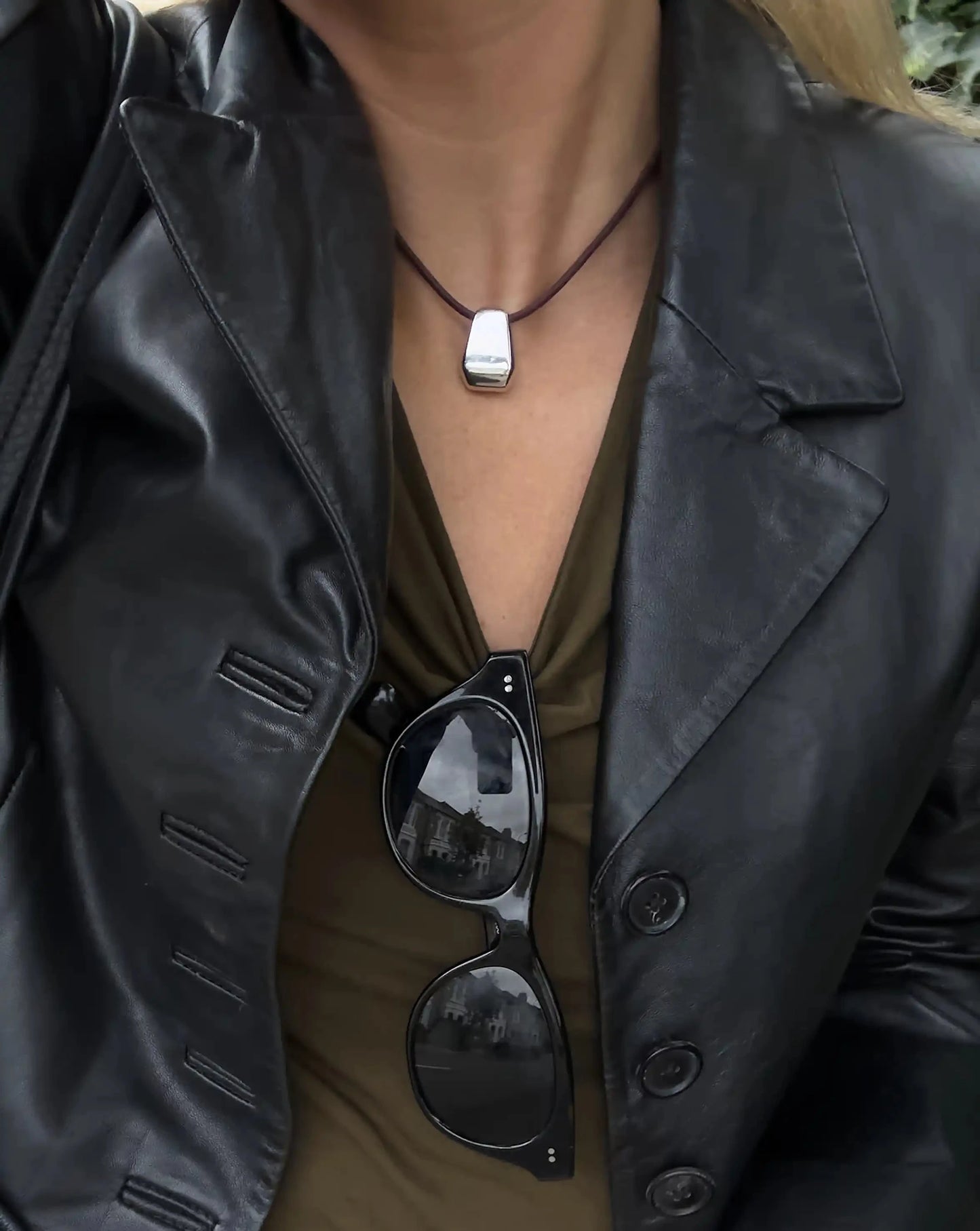 Lucy Williams Arco Cord Necklace | Silver Plated Necklaces Missoma