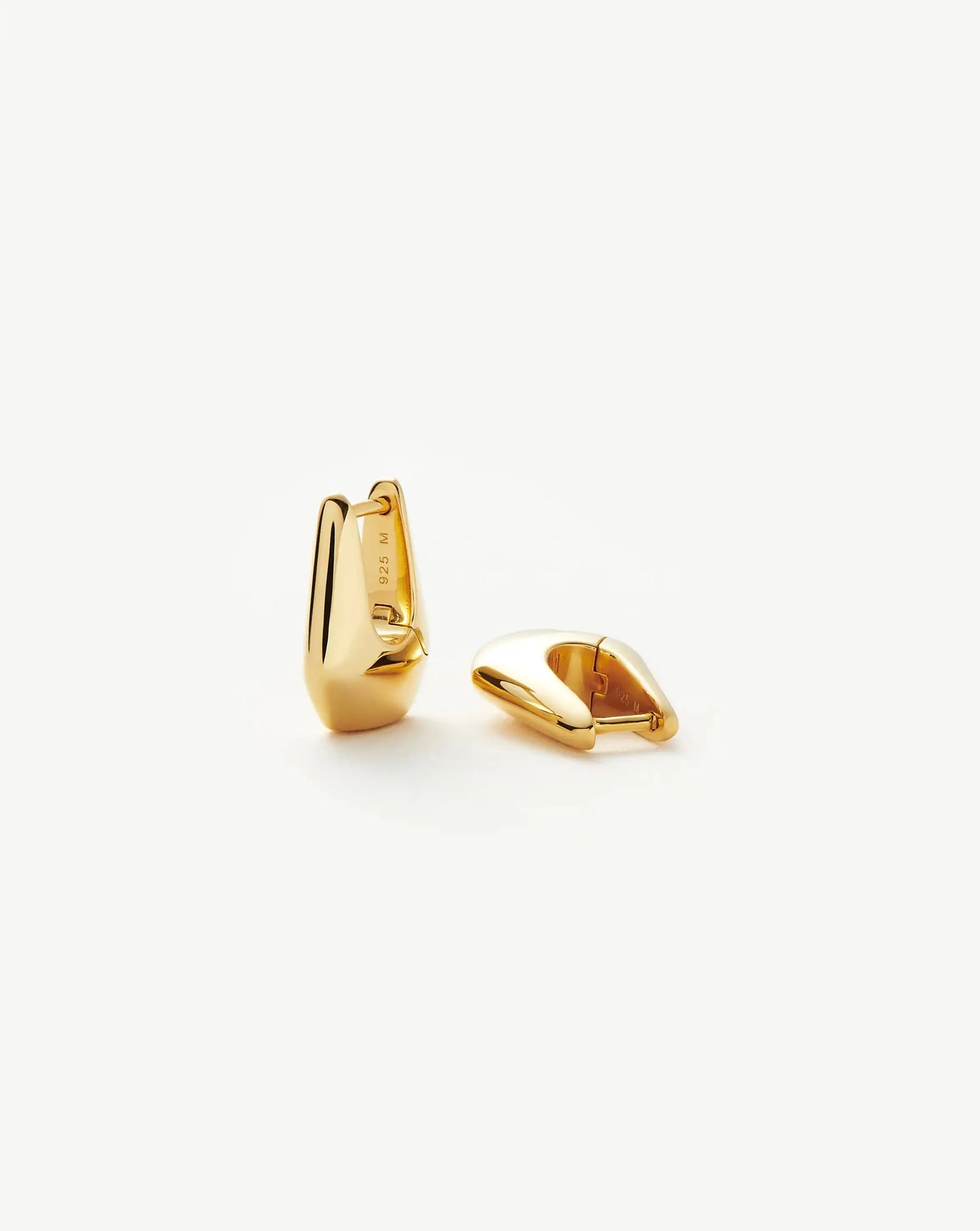 Lucy Williams Arco Small Hoop Earrings | 18ct Gold Vermeil Earrings Missoma