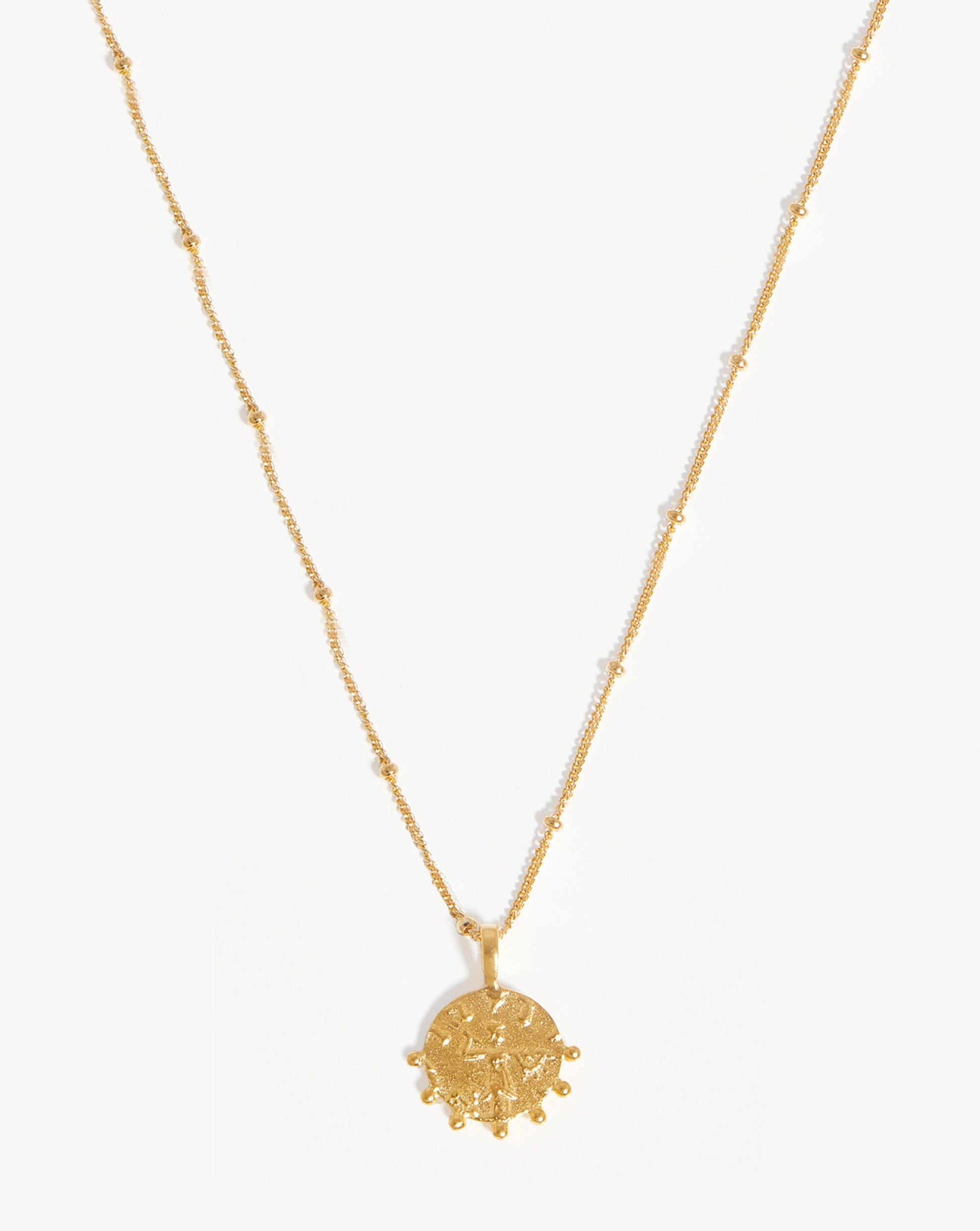 Lucy Williams Beaded Coin Necklace | 18ct Gold Plated Vermeil Necklaces Missoma