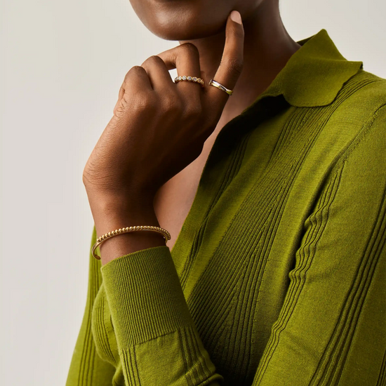 Lucy Williams Beaded Cuff | 18ct Gold Plated Bracelets Missoma