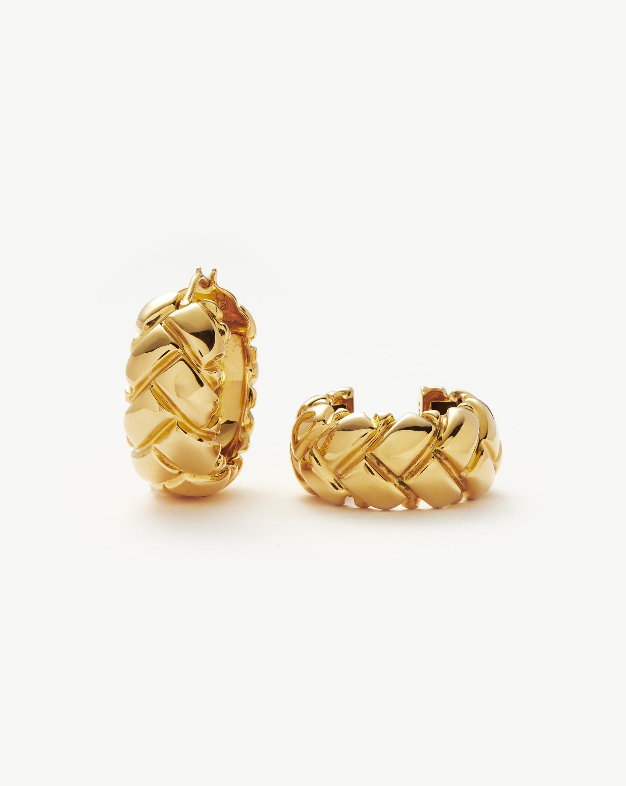Lucy Williams Chunky Waffle Hoop Earrings Earrings Missoma