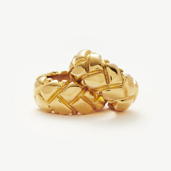 Lucy Williams Chunky Waffle Hoop Earrings Earrings Missoma
