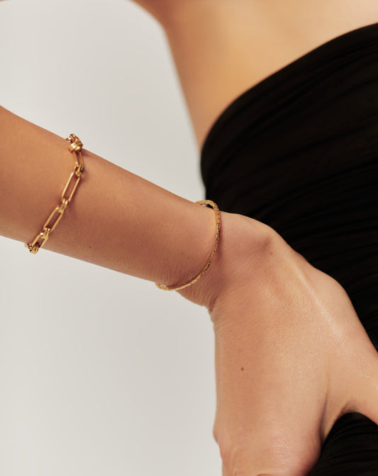 Lucy Williams Cobra Snake Chain Bracelet | 18ct Gold Plated Bracelets Missoma