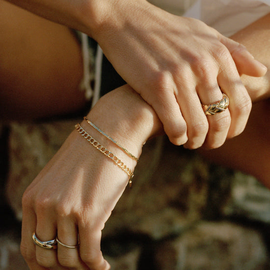 Lucy Williams Cobra Snake Chain Bracelet | 18ct Gold Plated Bracelets Missoma