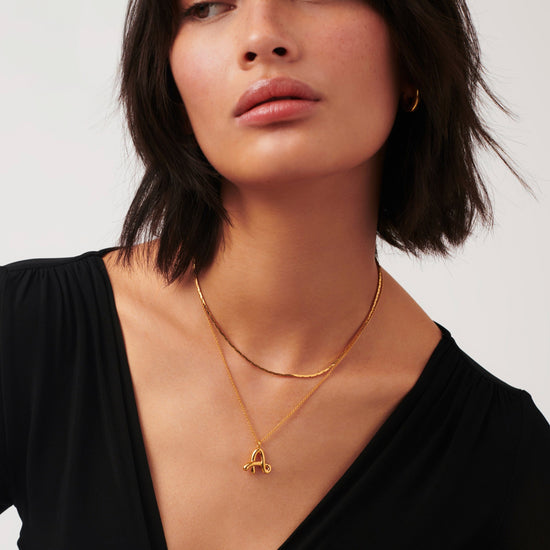 Lucy Williams Cobra Snake Chain Necklace | 18ct Gold Plated Necklaces Missoma