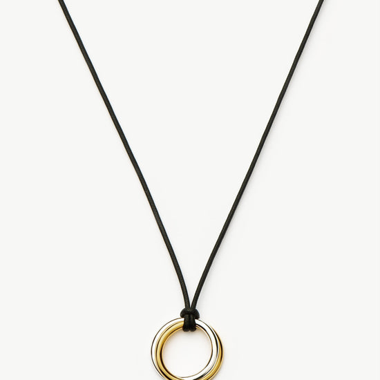 Lucy Williams Entwine Pendant Cord Necklace | Mixed Metal Necklace Missoma