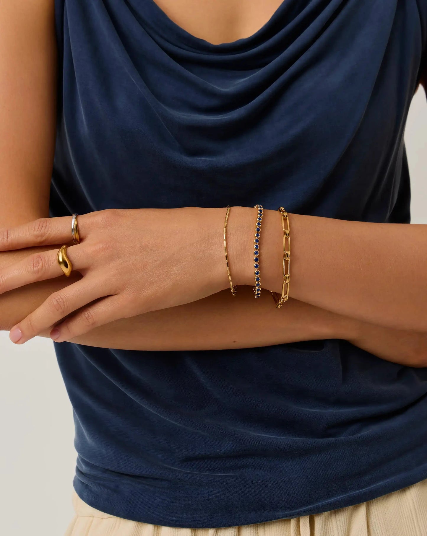 Lucy Williams Horizon Link Chain Bracelet | 18ct Gold Vermeil Bracelets Missoma