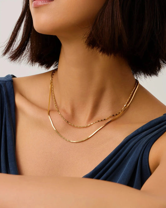 Lucy Williams Horizon Link Chain Necklace | 18ct Gold Vermeil Necklaces Missoma