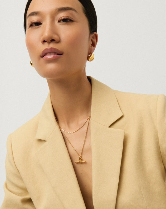 Lucy Williams Horizon & Ridge T-Bar Necklace Set | 18ct Gold Plated/18ct Gold Vermeil Necklaces Missoma