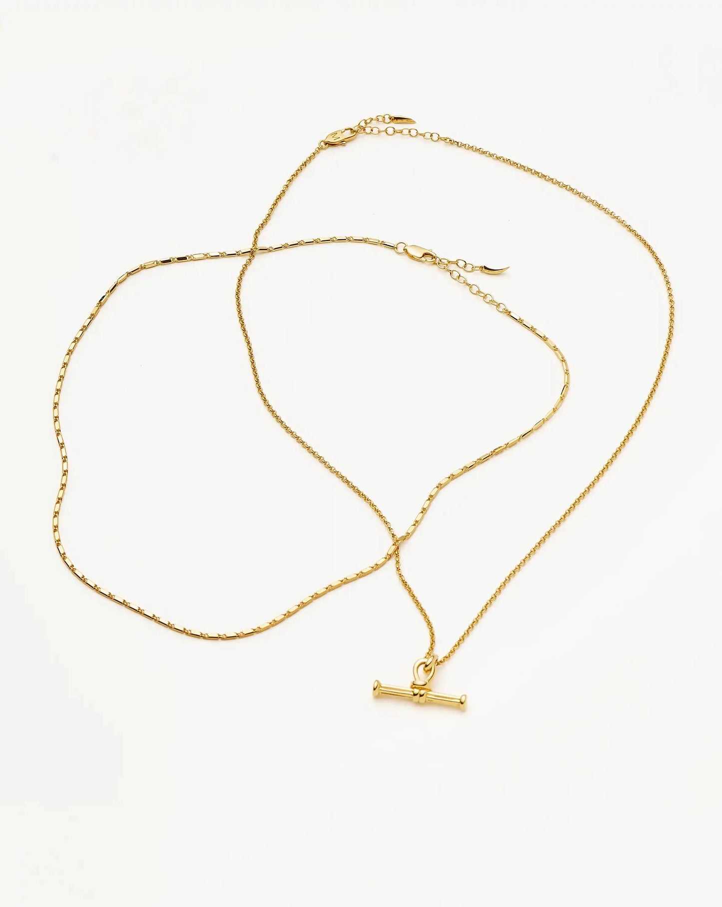 Lucy Williams Horizon & Ridge T-Bar Necklace Set | 18ct Gold Plated/18ct Gold Vermeil Necklaces Missoma