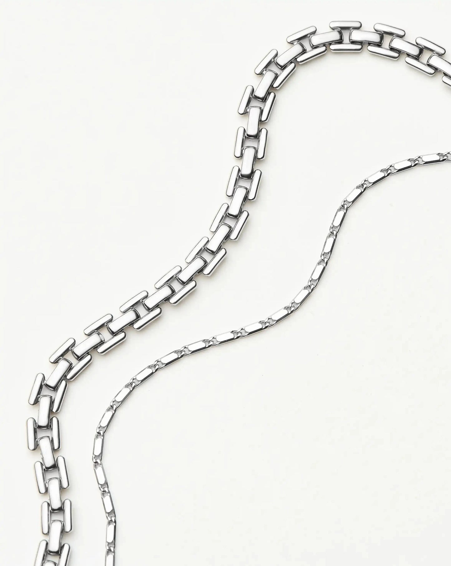 Lucy Williams Horizon & Timepiece Bracelet Set | Sterling Silver/Silver Plated Bracelets Missoma