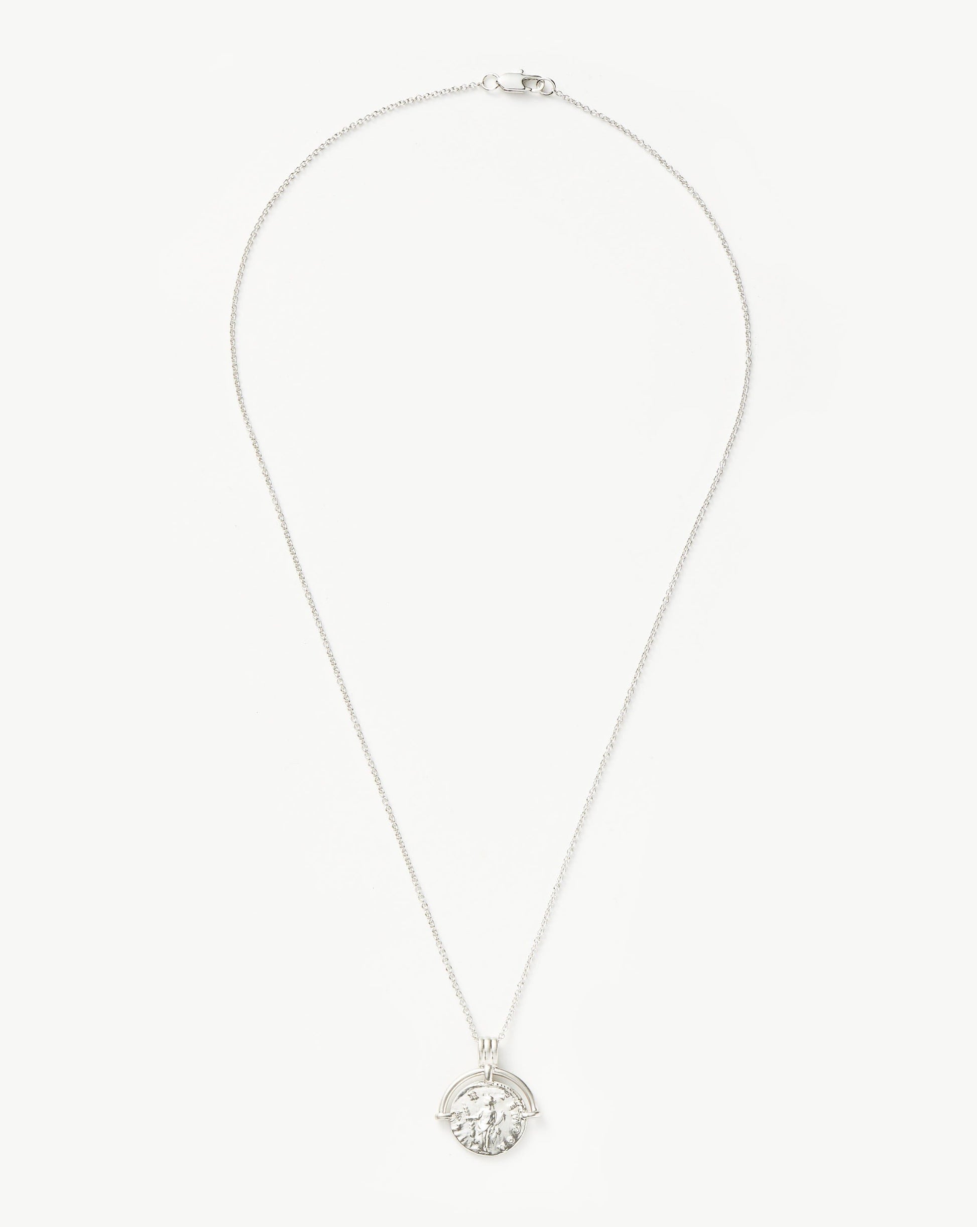 Lucy Williams Long Engravable Roman Arc Coin Necklace Necklaces Missoma