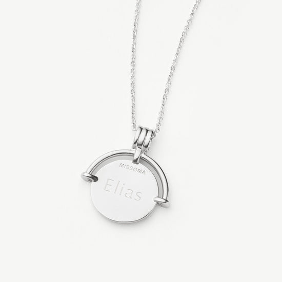 Lucy Williams Long Engravable Roman Arc Coin Necklace Necklaces Missoma