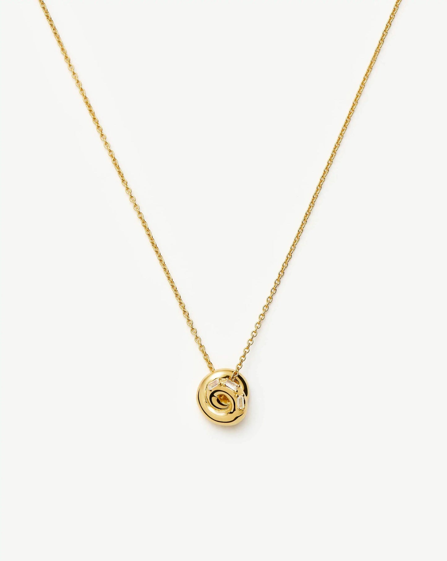 Lucy Williams Pavé Knot Pendant Necklace | 18ct Gold Plated Necklaces Missoma