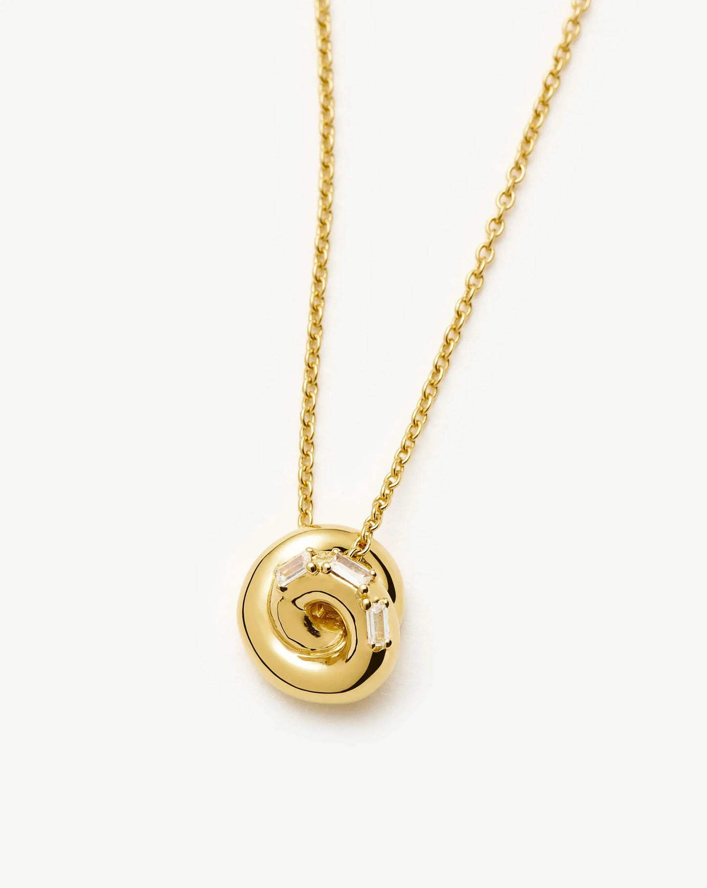 Lucy Williams Pavé Knot Pendant Necklace | 18ct Gold Plated Necklaces Missoma