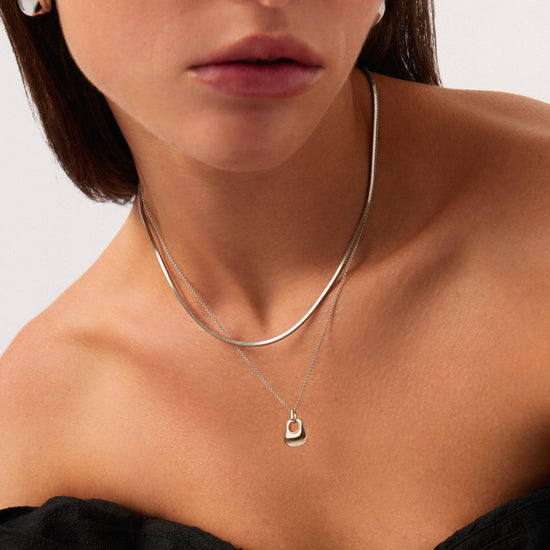 Lucy Williams Short Square Snake Chain Necklace Necklaces Missoma