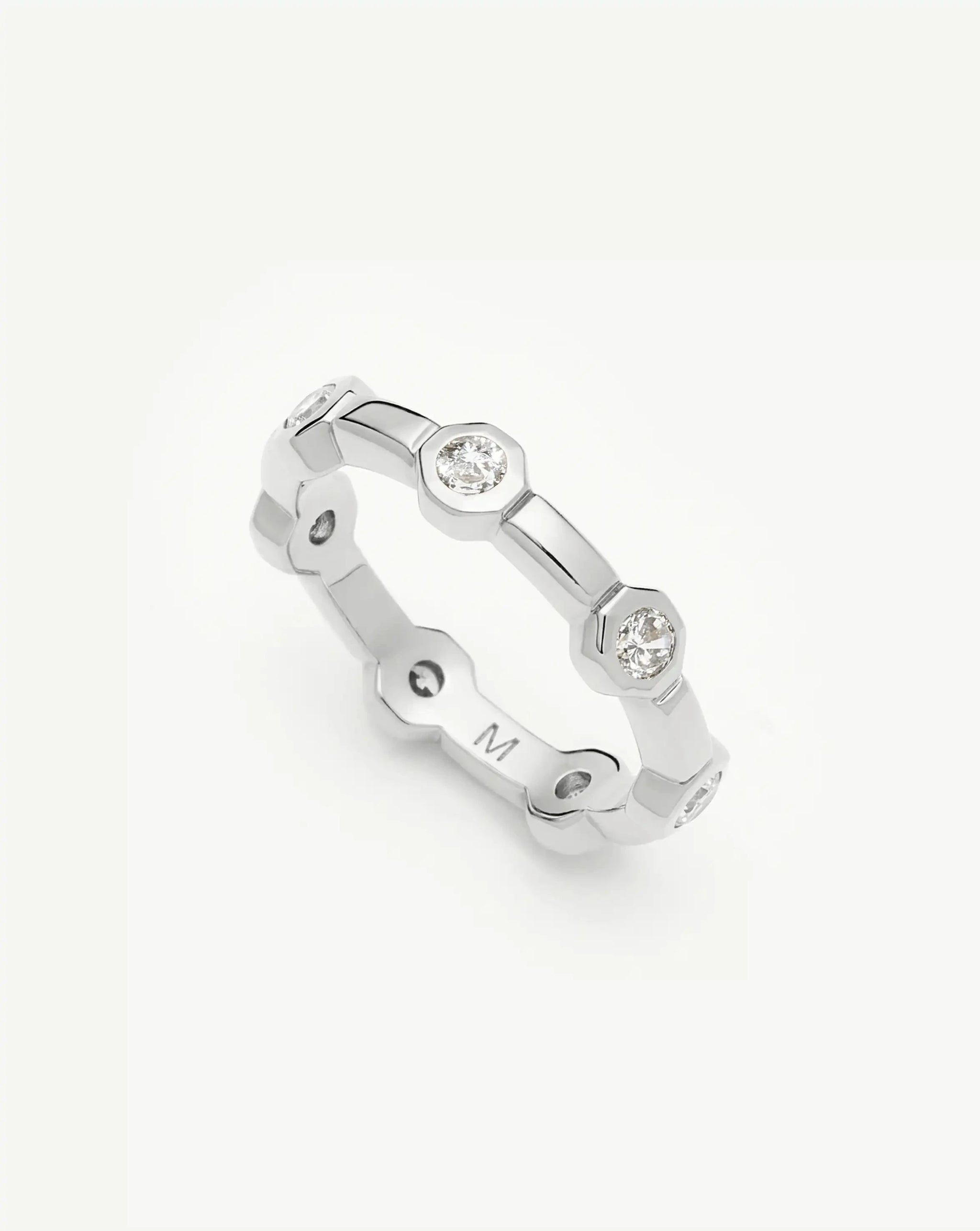 Lucy Williams Stackable Tennis Ring | Silver Plated Rings Missoma