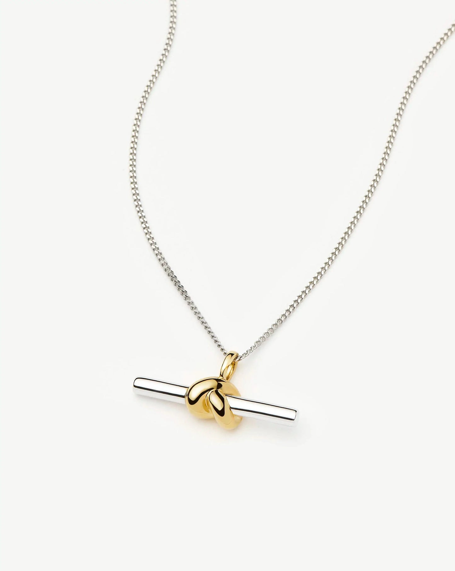 Lucy Williams T-Bar Knot Pendant Necklace | Mixed Metal Necklaces Missoma