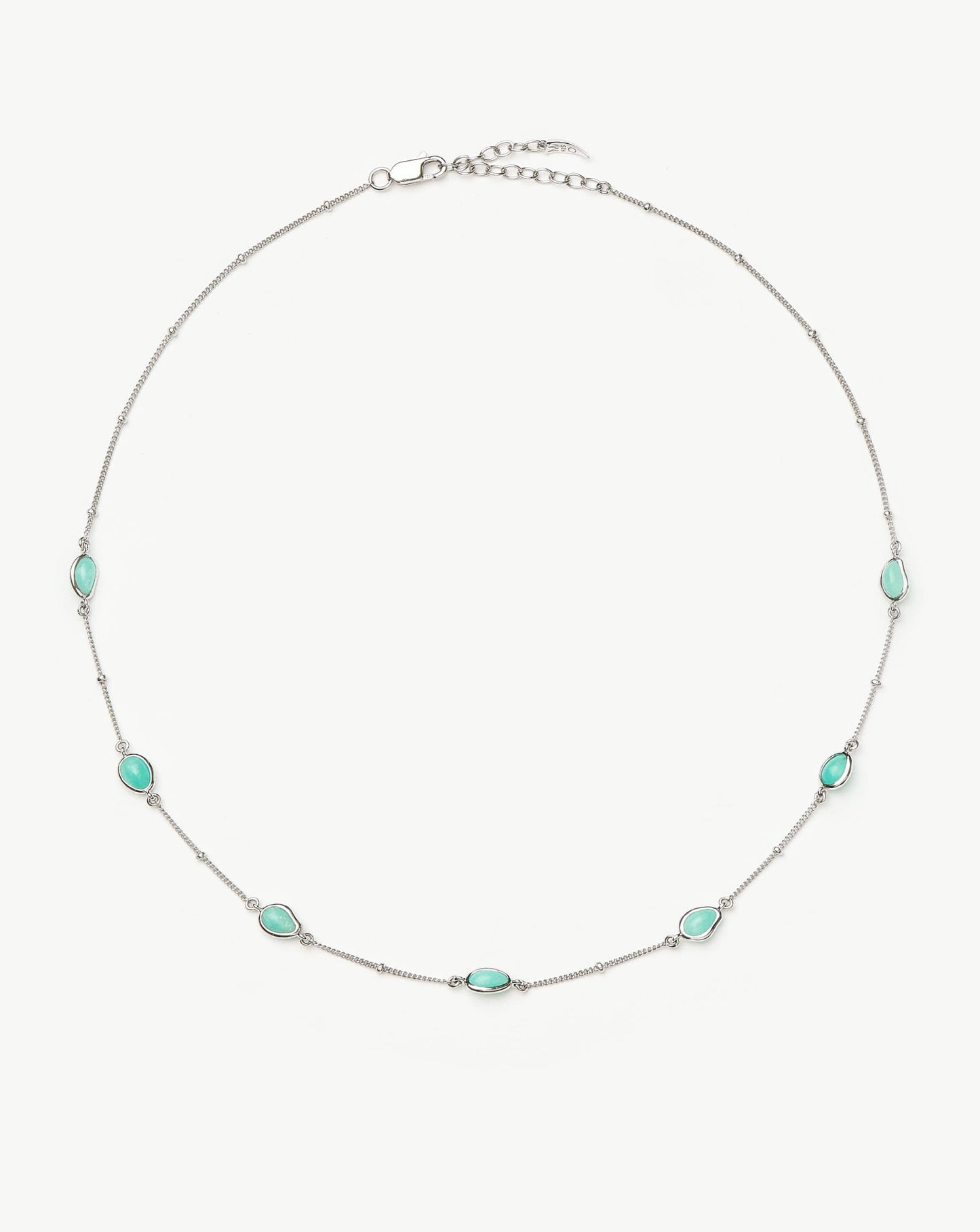 Magma Gemstone Charm Choker | Sterling Silver/Amazonite Necklaces Missoma