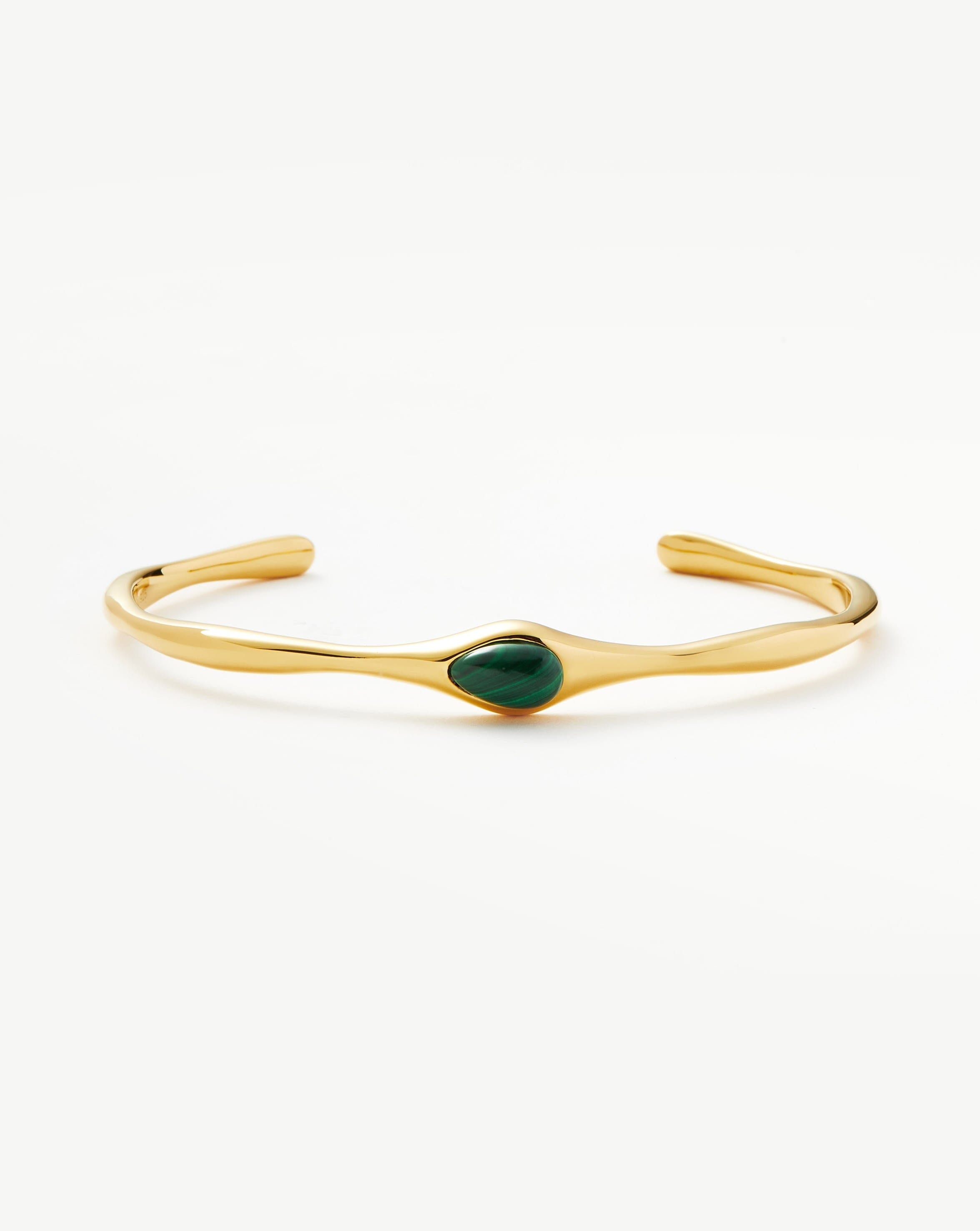 Magma Gemstone Cuff Bracelet 18ct Recycled Gold Plating On Brass Bracelets Missoma