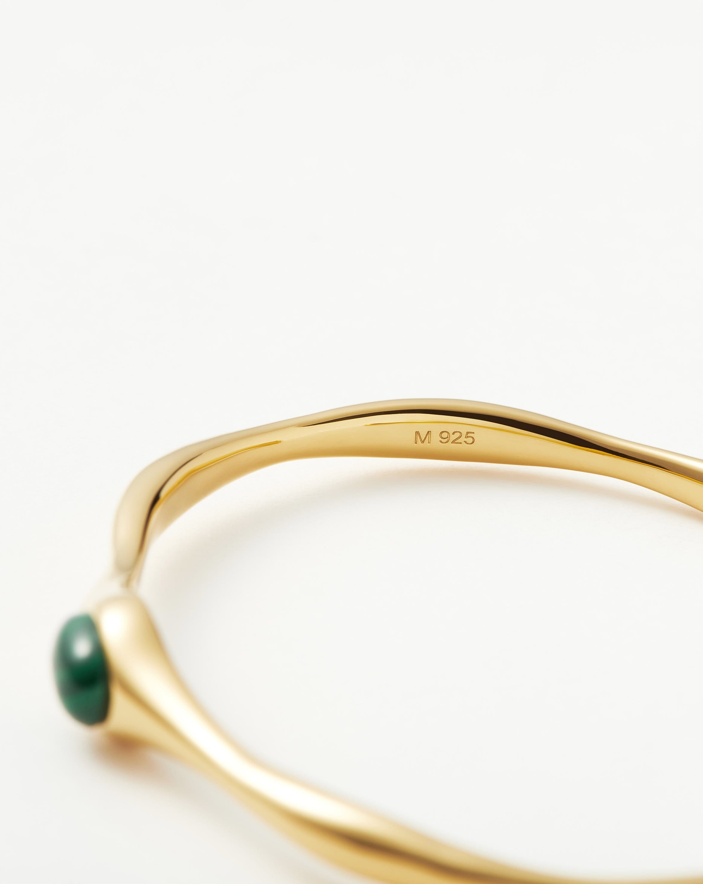 Magma Gemstone Cuff Bracelet | 18ct Recycled Gold Plating On Brass Bracelets Missoma 