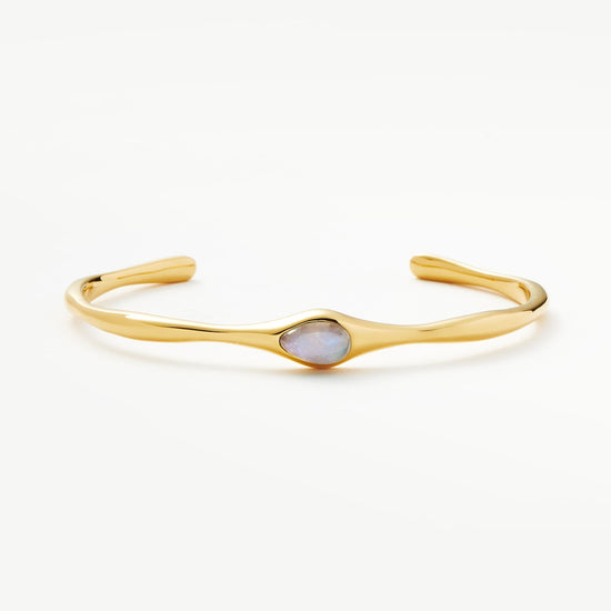 Magma Gemstone Cuff Bracelet | 18ct Recycled Gold Vermeil on Recycled Sterling Silver Bracelets Missoma