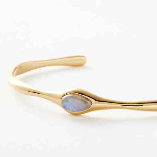 Magma Gemstone Cuff Bracelet | 18ct Recycled Gold Vermeil on Recycled Sterling Silver Bracelets Missoma