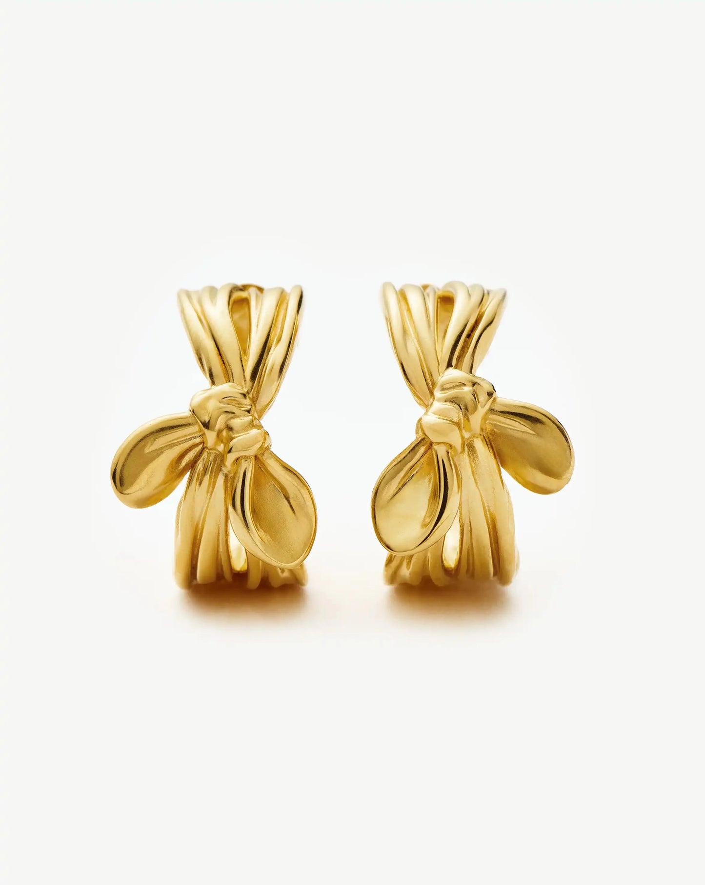 MARKGONG Bow Hoop Earrings | 18ct Gold Plated Earrings Missoma