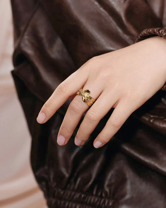 MARKGONG Bow Ring | 18ct Gold Plated Rings Missoma