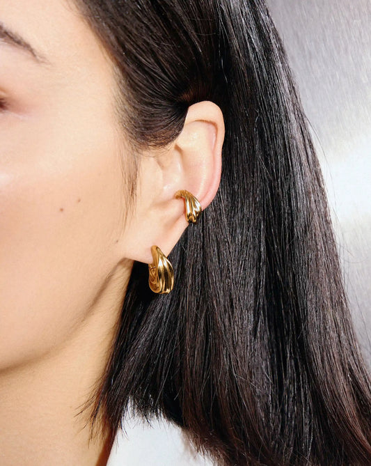 MARKGONG Draped Ear Cuff | 18ct Gold Plated Earrings Missoma