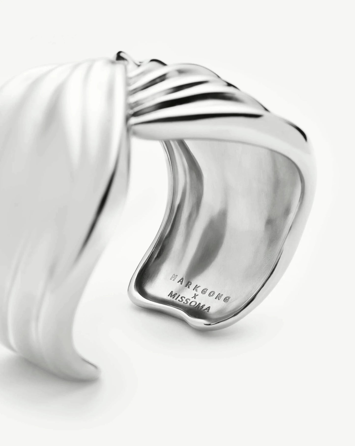 MARKGONG Draped Statement Cuff | Silver Plated Bracelets Missoma