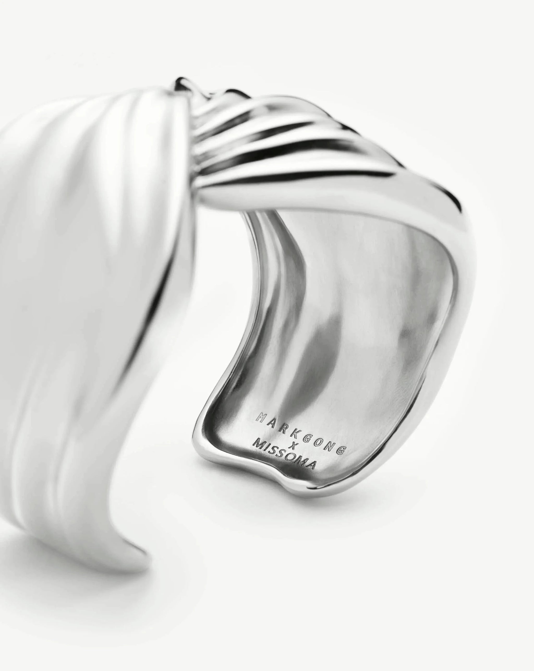 MARKGONG Draped Statement Cuff | Silver Plated Bracelets Missoma