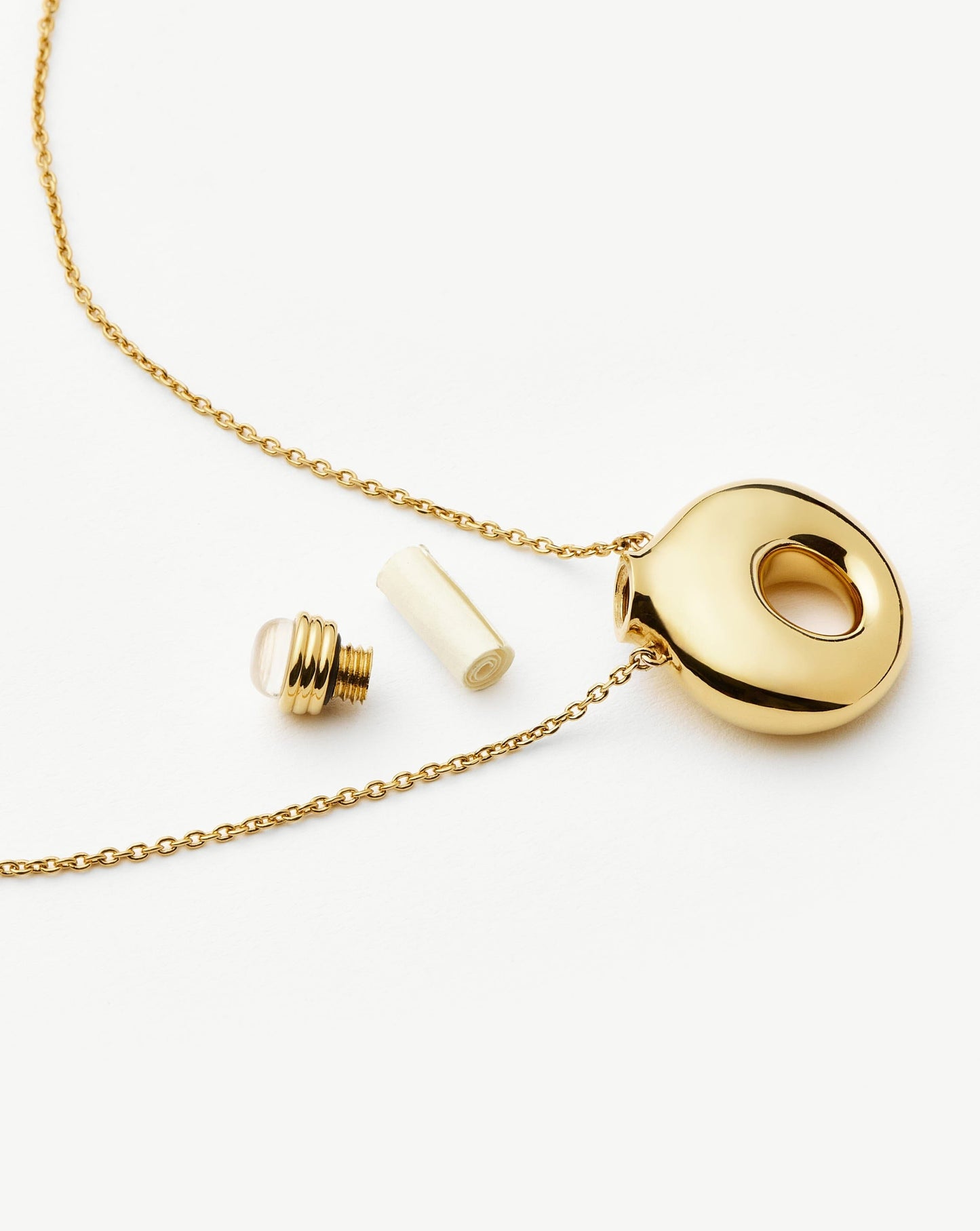 Message in a Bottle Molten Pendant Necklace | 18ct Gold Plated Necklaces Missoma