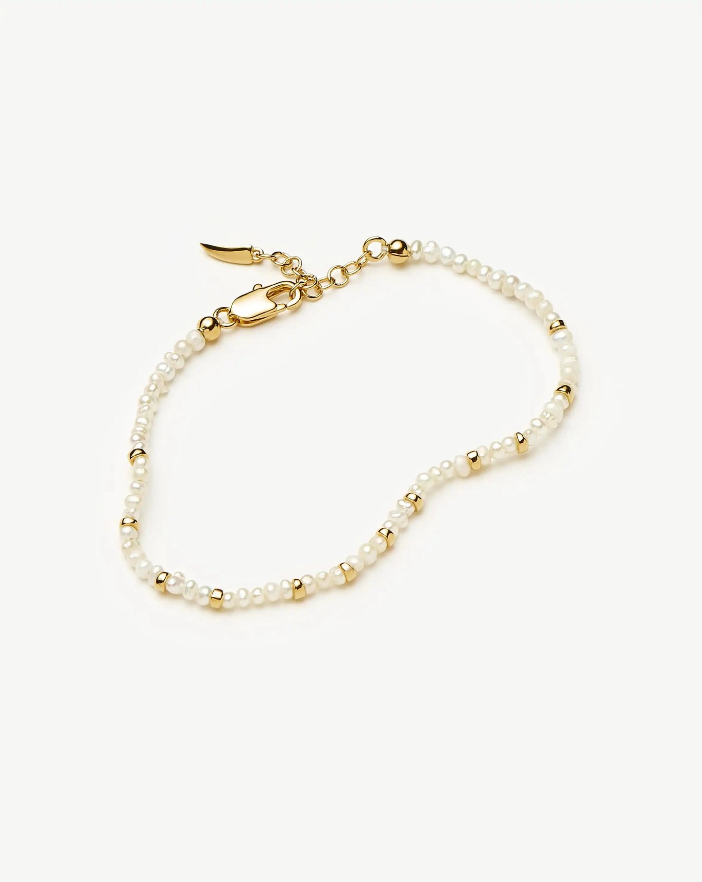 Micro Pearl Beaded Bracelet | 18ct Gold Plated/Pearl Bracelets Missoma