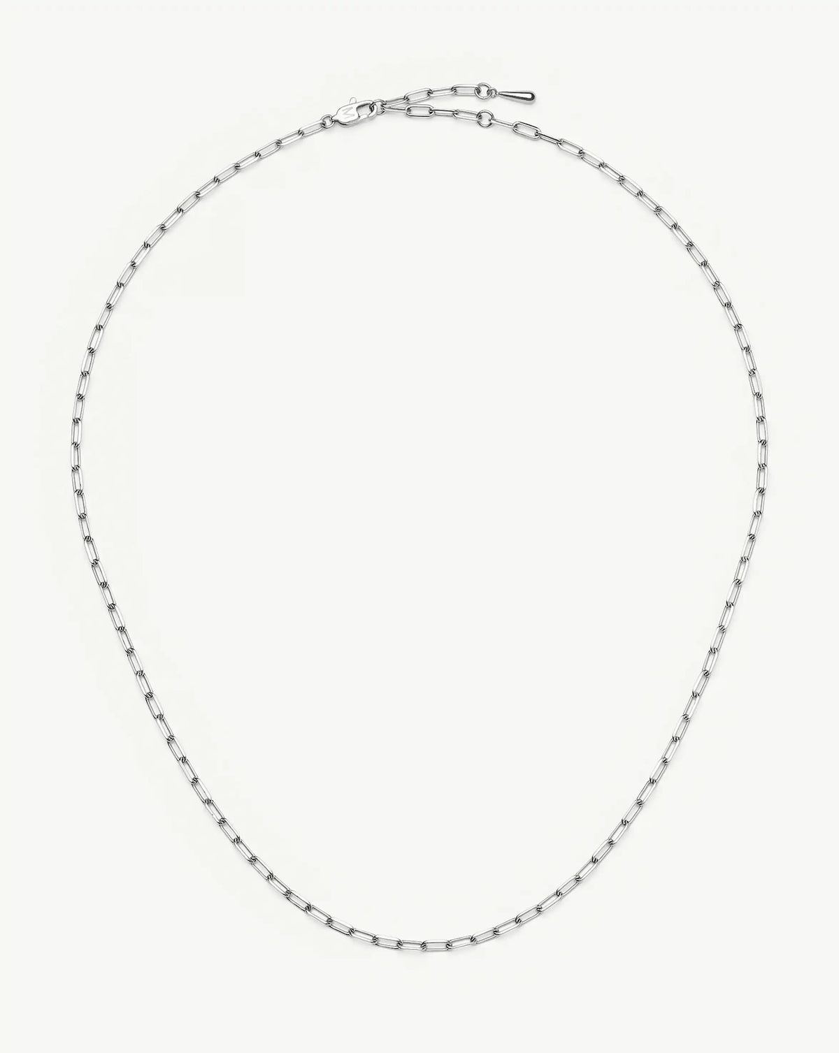 Mini Paperclip Chain Necklace | Platinum Plated Necklaces Missoma