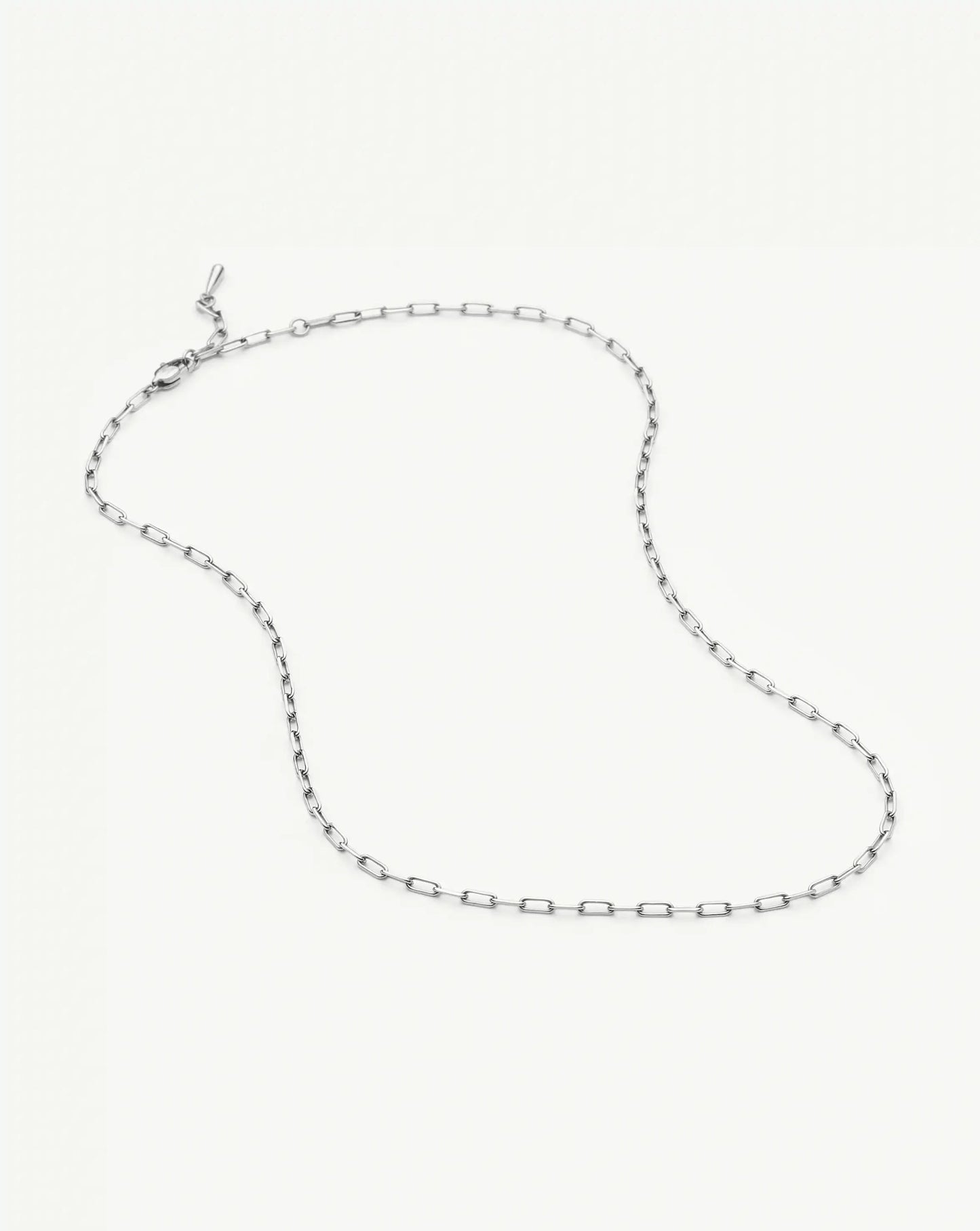 Mini Paperclip Chain Necklace | Platinum Plated Necklaces Missoma
