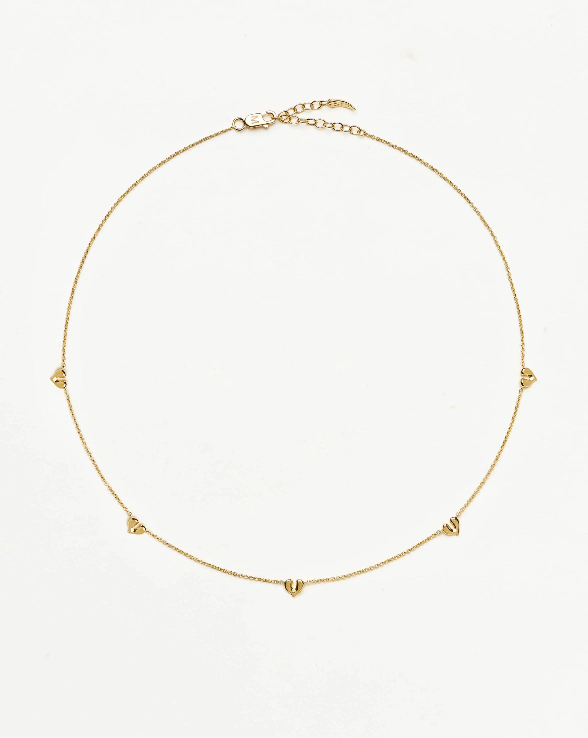 Molten Heart Mini Charm Choker | 18ct Gold Vermeil Necklace Missoma