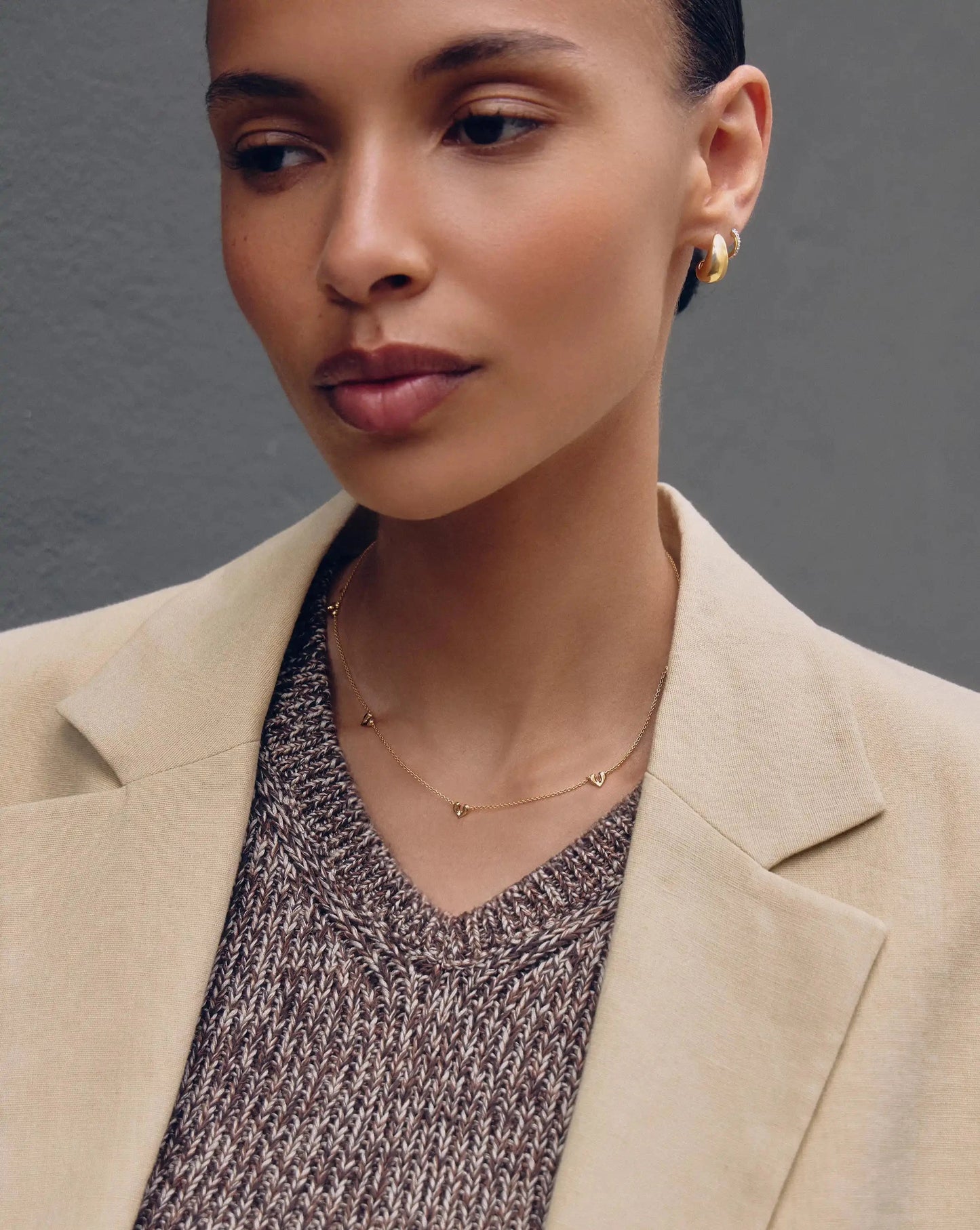 Molten Heart Mini Charm Choker | 18ct Gold Vermeil Necklace Missoma