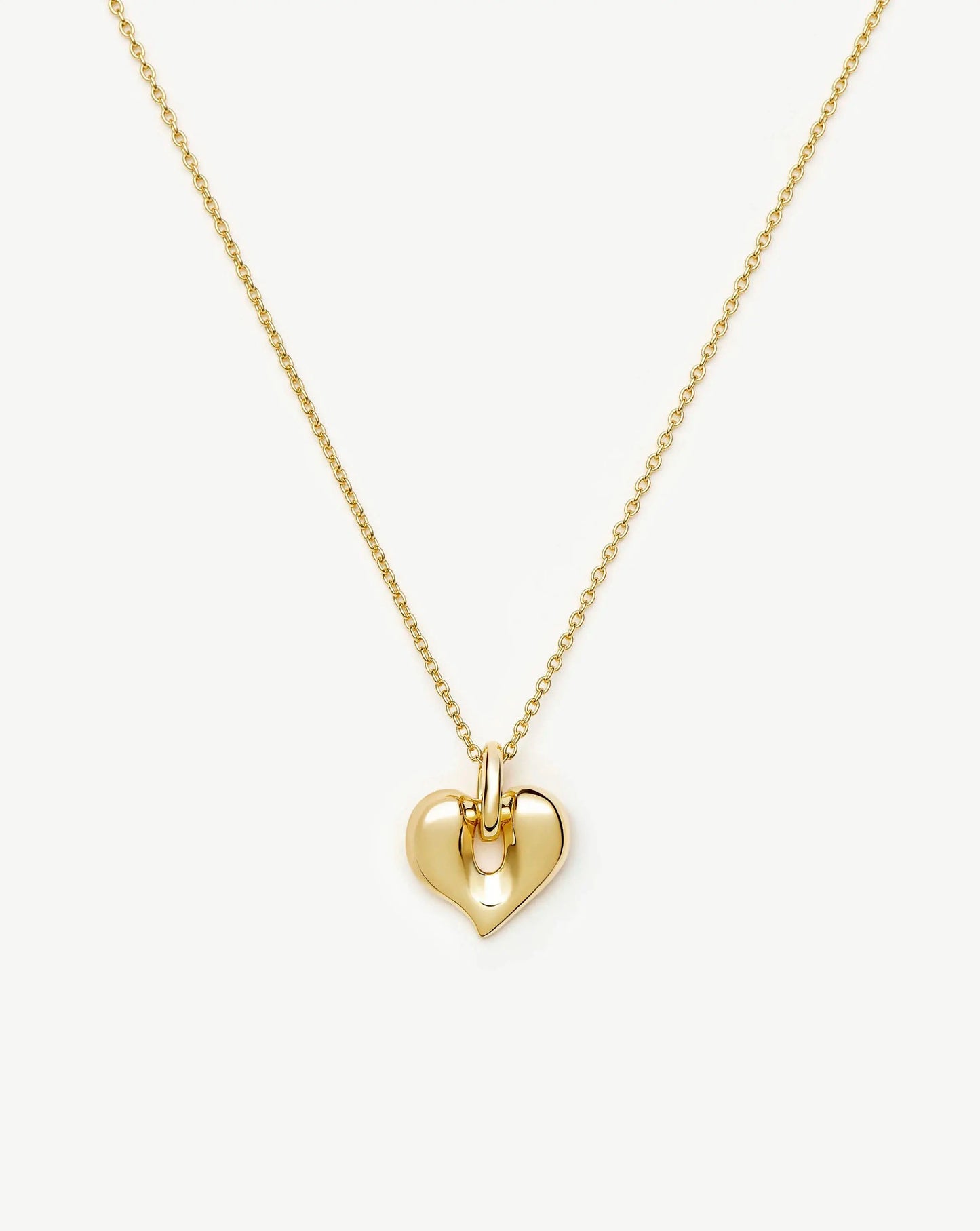 Molten Heart Pendant Necklace | 18ct Gold Plated Necklace Missoma