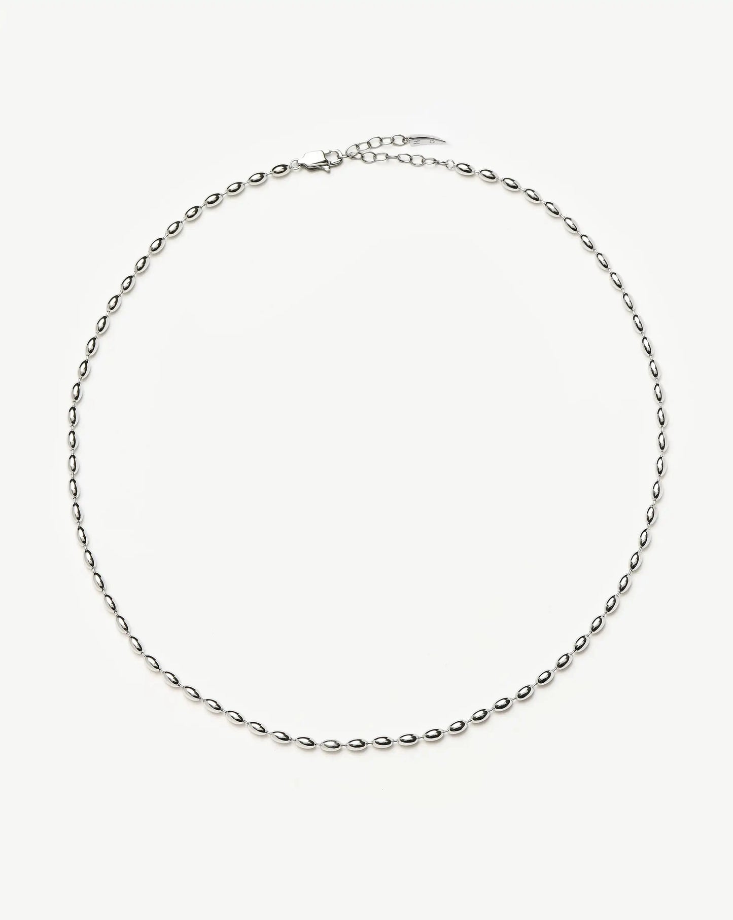 Molten Olive Chain Necklace | Silver Plated Necklaces Missoma