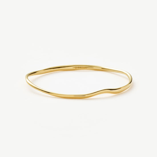 Molten Ripple Bangle | 18ct Gold Vermeil Bracelets Missoma