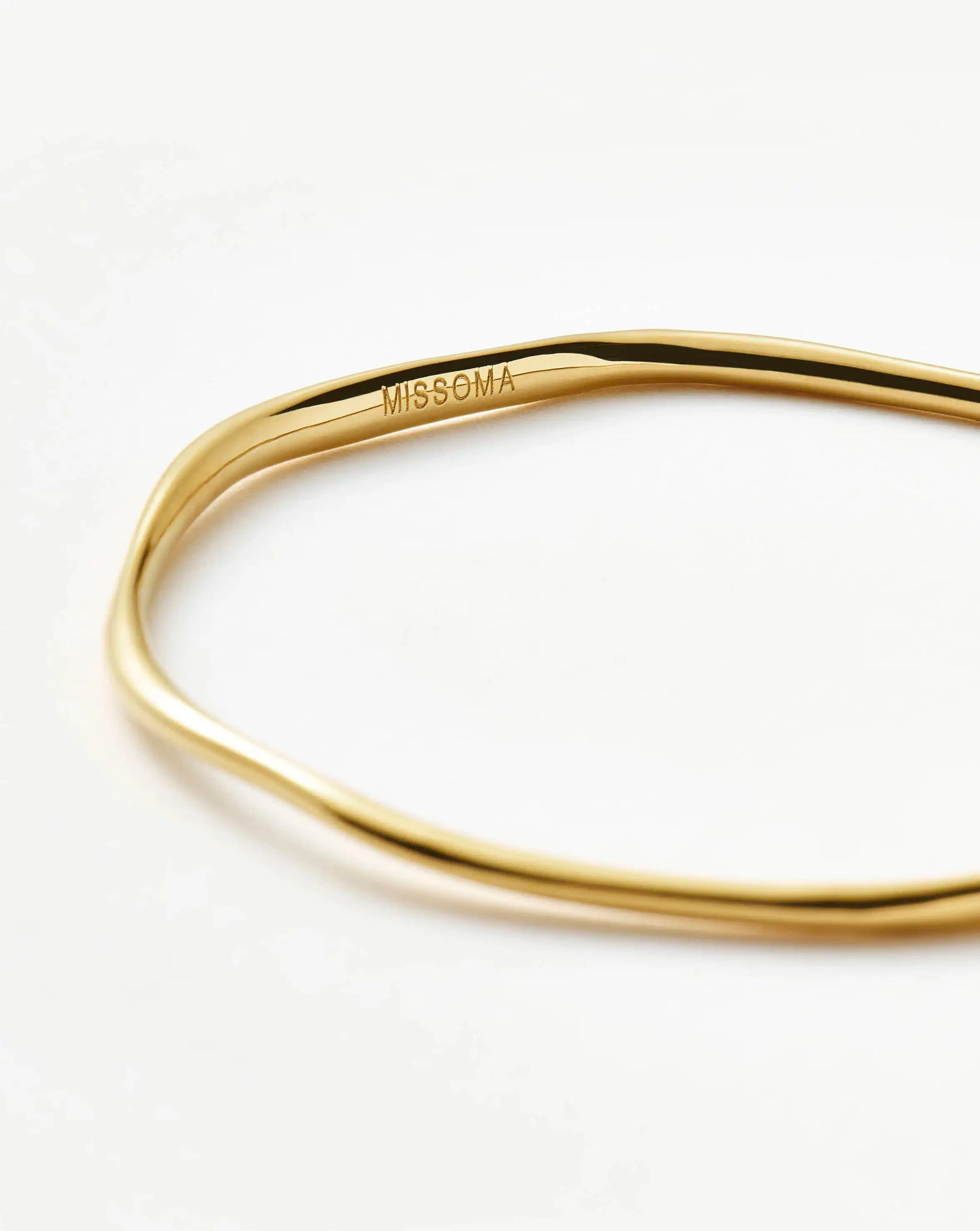 Molten Ripple Bangle | 18ct Gold Vermeil Bracelets Missoma